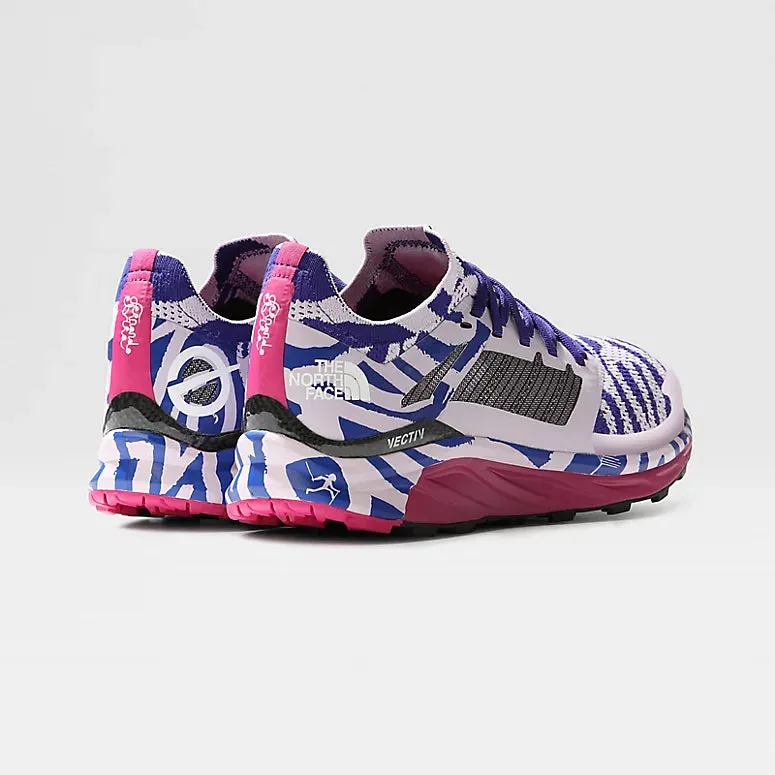 The North Face Women's Flight Vectiv X Trail Running Shoes  Lapsis Blue Elvira Print / Lavender Fog