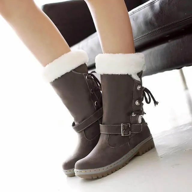 Thick Stylish Colorful Snow Boots for Women