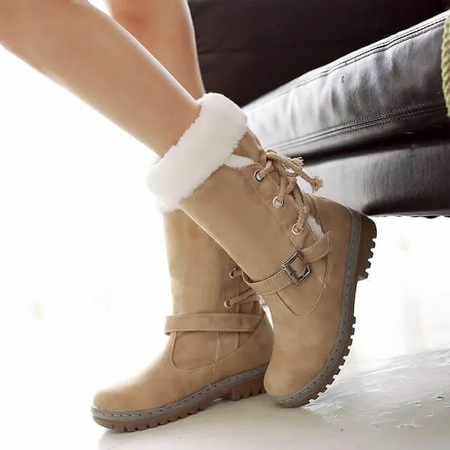 Thick Stylish Colorful Snow Boots for Women