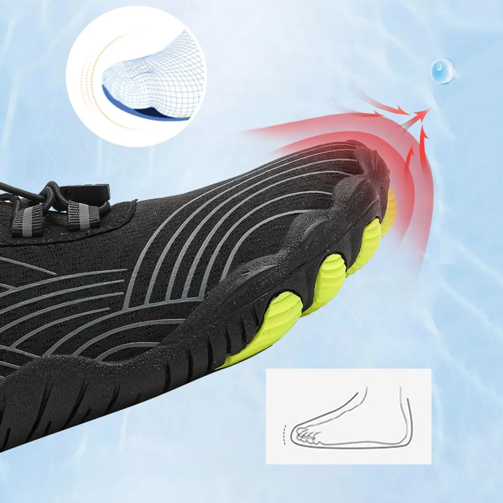 Ultralight Hiking Barefoot Shoes for Water Sports