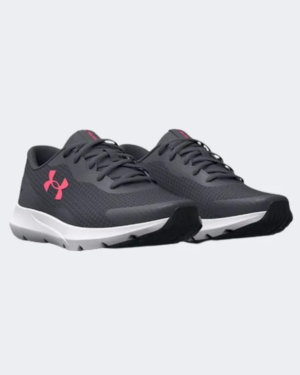 Under Armour Surge 3 Women Running Shoes Grey/Pink 3024894-103