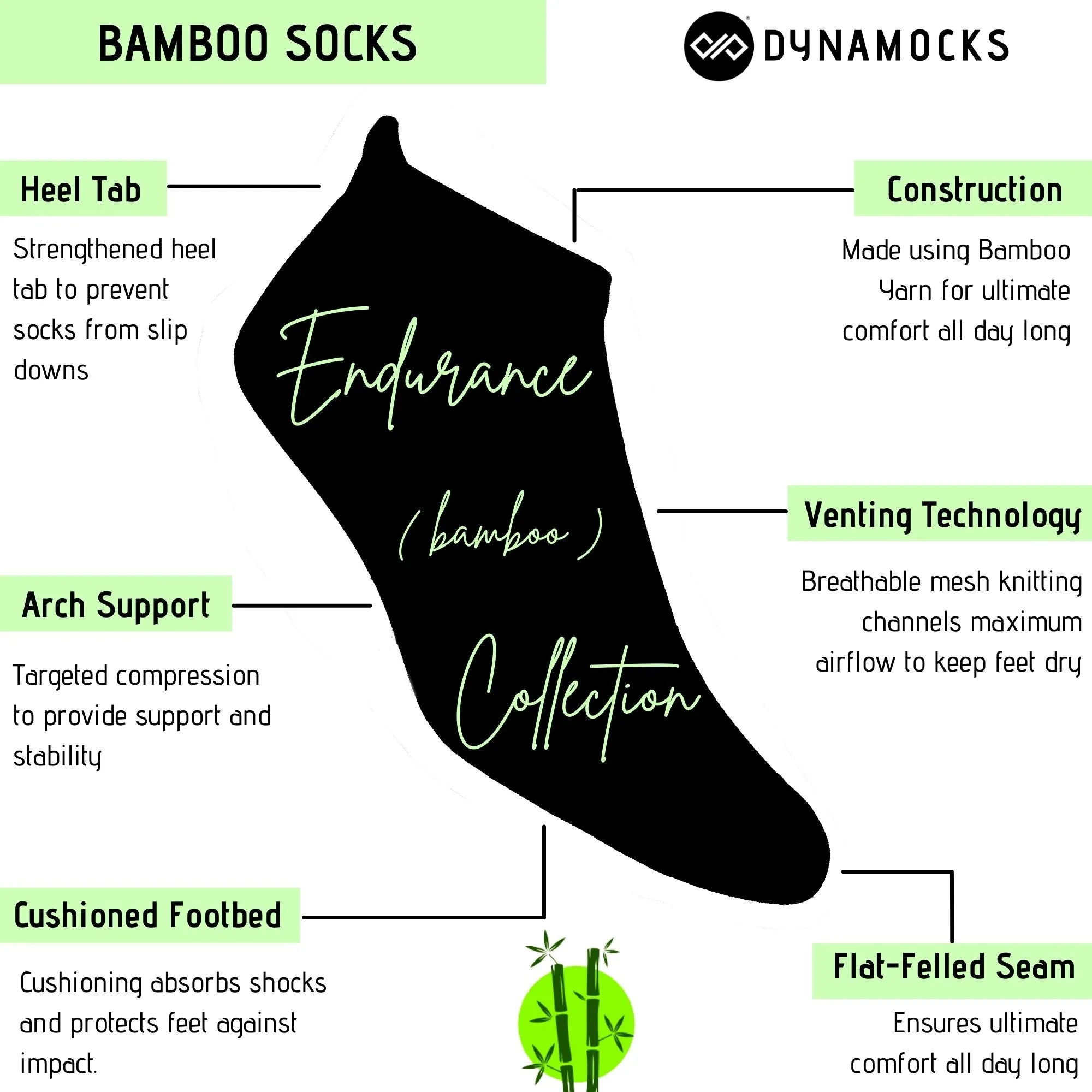 Unisex Bamboo Ankle Socks - Pack of 3 Pairs