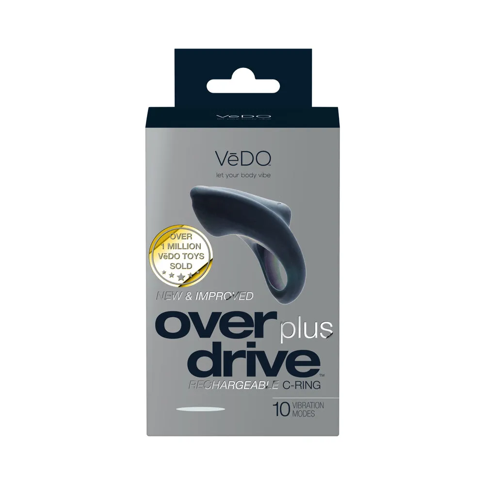 VeDO Overdrive  Rechargeable Vibrating Ring - Just Black