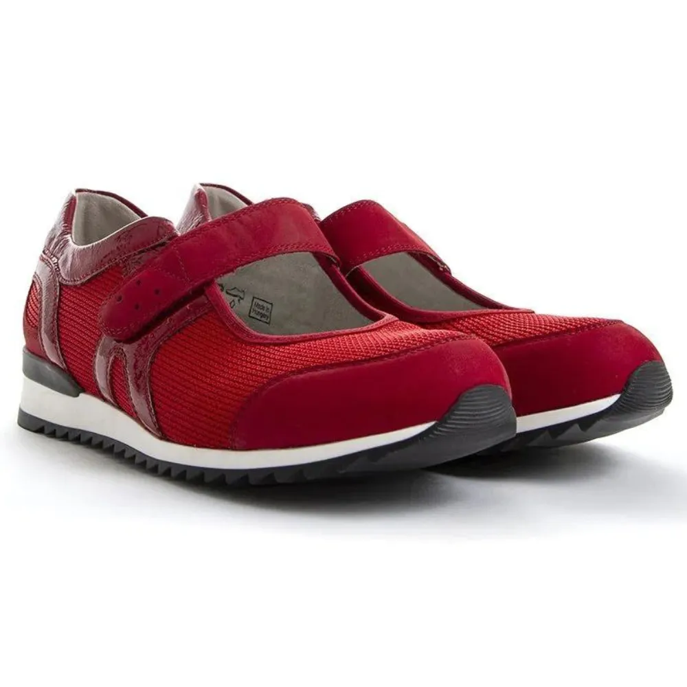 Waldlaufer Orla Red Combi Mary Jane (Women's)