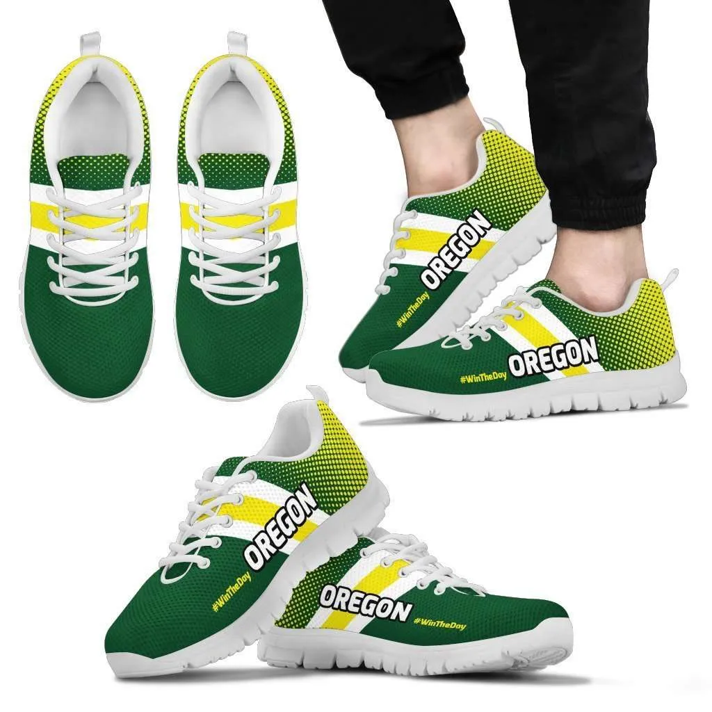 #WinTheDay Oregon Fan Mesh Fabric Running Shoes