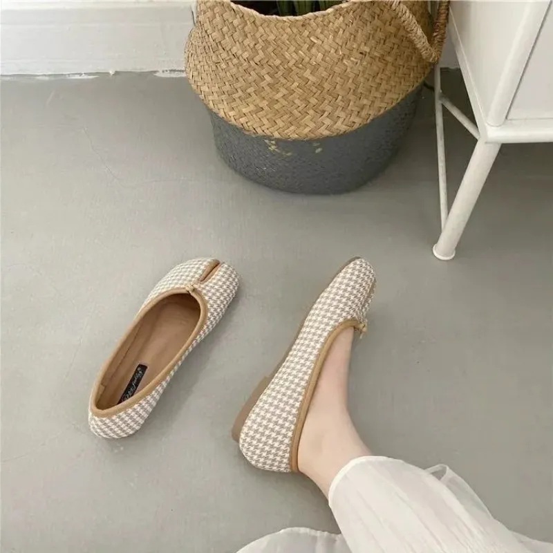 Women's Comfy Split Toe Soft Bottom Flat Loafer Shoes