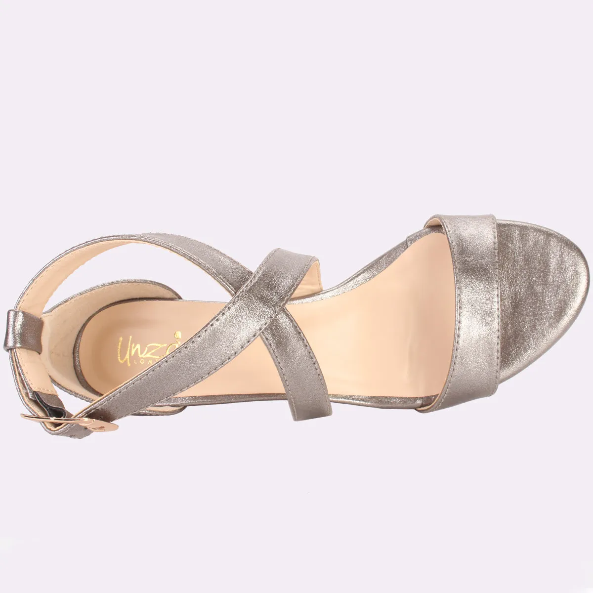 Womens "SHIETEL" Glittery Open Toe Summer Sandals